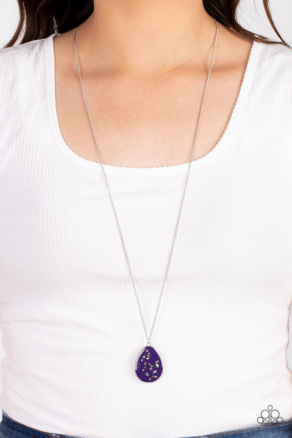 Shimmering Seafloors - Purple ~ Paparazzi Necklace - Glitzygals5dollarbling Paparazzi Boutique 