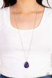 Shimmering Seafloors - Purple ~ Paparazzi Necklace - Glitzygals5dollarbling Paparazzi Boutique 