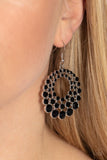 So Self-GLOW-rious - Black ~ Paparazzi Earrings - Glitzygals5dollarbling Paparazzi Boutique 