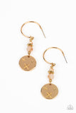 Artificial STARLIGHT - Gold ~ Paparazzi Earrings - Glitzygals5dollarbling Paparazzi Boutique 