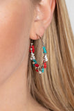 Growth Spurt - Red ~ Paparazzi Earrings - Glitzygals5dollarbling Paparazzi Boutique 