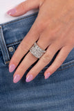 Angelic Architecture - White ~ Paparazzi Ring - Glitzygals5dollarbling Paparazzi Boutique 