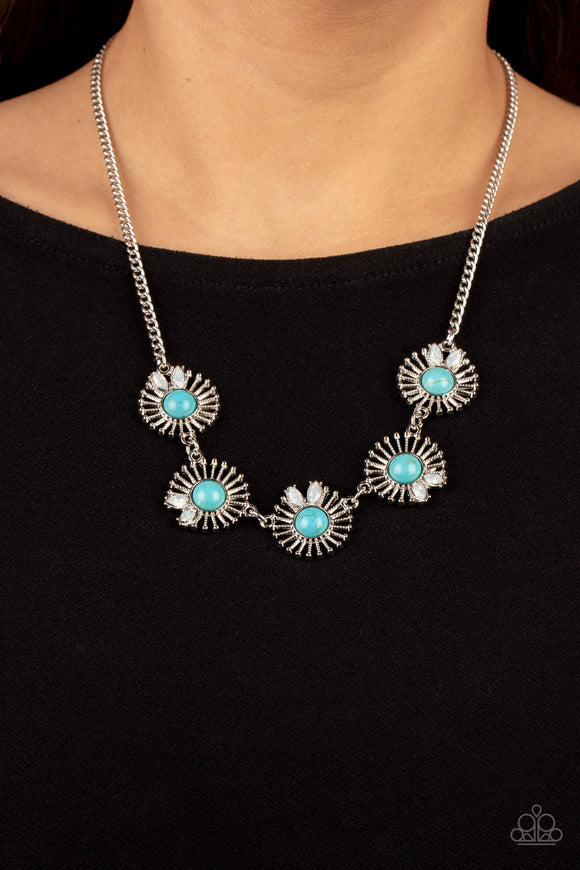 Fully Solar-Powered - Blue ~ Paparazzi Necklace - Glitzygals5dollarbling Paparazzi Boutique 