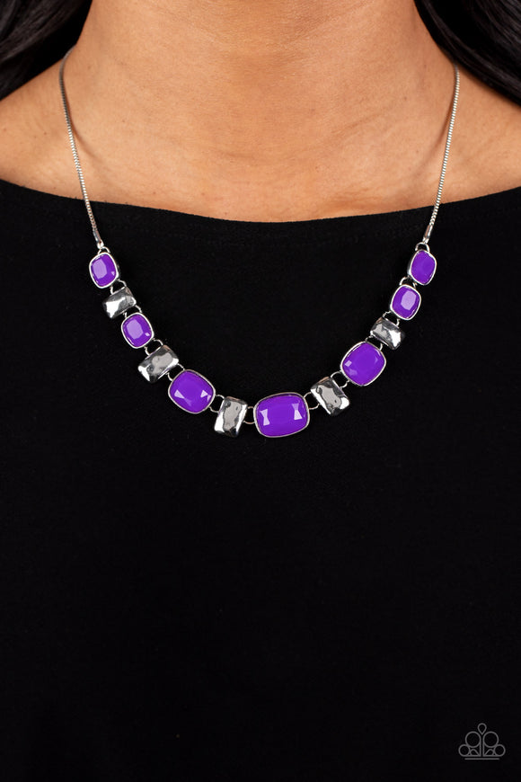 Polished Parade - Purple ~ Paparazzi Necklace - Glitzygals5dollarbling Paparazzi Boutique 