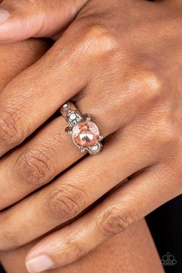 Intergalactic I Do - Orange ~ Paparazzi Ring - Glitzygals5dollarbling Paparazzi Boutique 