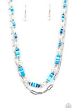 Tidal Trendsetter - Blue ~ Paparazzi Necklace - Glitzygals5dollarbling Paparazzi Boutique 