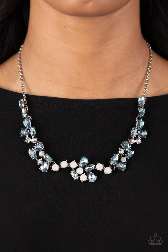 Welcome to the Ice Age - Blue ~ Paparazzi Necklace - Glitzygals5dollarbling Paparazzi Boutique 