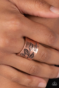 Blessed with Bling - Copper ~ Paparazzi Ring - Glitzygals5dollarbling Paparazzi Boutique 
