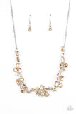 Welcome to the Ice Age - Brown ~ Paparazzi Necklace - Glitzygals5dollarbling Paparazzi Boutique 