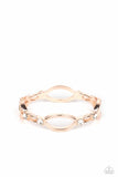 Interwoven Illusion - Rose Gold ~ Paparazzi Bracelet - Glitzygals5dollarbling Paparazzi Boutique 