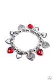 Charming Crush - Red ~ Paparazzi Bracelet - Glitzygals5dollarbling Paparazzi Boutique 