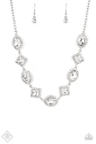 Diamond of the Season - White ~ Paparazzi Necklace Fashion Fix September 2022 - Glitzygals5dollarbling Paparazzi Boutique 