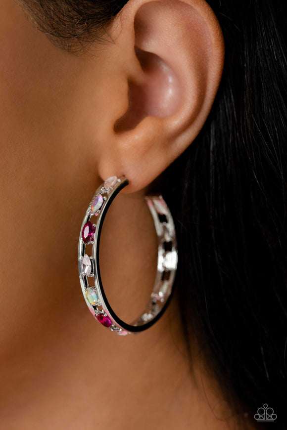 The Gem Fairy - Pink ~ Paparazzi Earrings LOP February 2023 - Glitzygals5dollarbling Paparazzi Boutique 