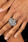Running OFF SPARKLE - Black ~ Paparazzi Ring - Glitzygals5dollarbling Paparazzi Boutique 