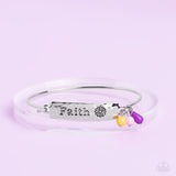 Flirting with Faith - Purple ~ Paparazzi Bracelet - Glitzygals5dollarbling Paparazzi Boutique 