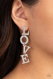 L-O-V-E - Silver ~ Paparazzi Earrings - Glitzygals5dollarbling Paparazzi Boutique 