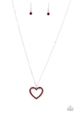 Dainty Darling - Red ~ Paparazzi Necklace - Glitzygals5dollarbling Paparazzi Boutique 