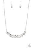 Sparkly Suitor - White ~ Paparazzi Necklace - Glitzygals5dollarbling Paparazzi Boutique 