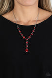 Forget the Crown - Red ~ Paparazzi Necklace - Glitzygals5dollarbling Paparazzi Boutique 