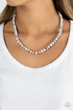 Gobstopper Glamour - White ~ Paparazzi Necklace - Glitzygals5dollarbling Paparazzi Boutique 
