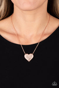 Spellbinding Sweetheart - Copper ~ Paparazzi Necklace - Glitzygals5dollarbling Paparazzi Boutique 