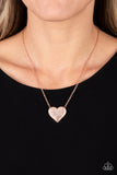 Spellbinding Sweetheart - Copper ~ Paparazzi Necklace - Glitzygals5dollarbling Paparazzi Boutique 