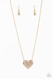 Spellbinding Sweetheart - Gold ~ Paparazzi Necklace - Glitzygals5dollarbling Paparazzi Boutique 