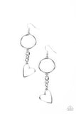 Don’t Miss a HEARTBEAT - White ~ Paparazzi Earrings - Glitzygals5dollarbling Paparazzi Boutique 
