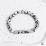 Just Pray - Silver ~ Paparazzi Bracelet - Glitzygals5dollarbling Paparazzi Boutique 