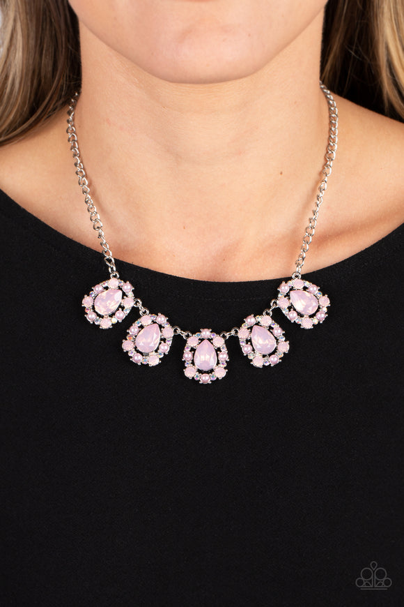 Pearly Pond - Pink ~ Paparazzi Necklace - Glitzygals5dollarbling Paparazzi Boutique 