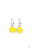 Subtle Smile - Yellow ~ Paparazzi Earrings - Glitzygals5dollarbling Paparazzi Boutique 