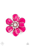 Budding Bliss - Pink ~ Paparazzi Ring Fashion Fix September 2022 - Glitzygals5dollarbling Paparazzi Boutique 