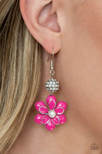 Bewitching Botany - Pink ~ Paparazzi Earrings Fashion Fix September 2022 - Glitzygals5dollarbling Paparazzi Boutique 