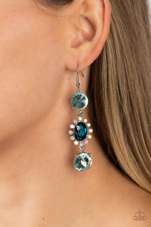Magical Melodrama - Blue ~ Paparazzi Earrings - Glitzygals5dollarbling Paparazzi Boutique 