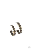 Floral Fad - Brass ~ Paparazzi Earrings - Glitzygals5dollarbling Paparazzi Boutique 