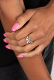 Fetching Flutter - White ~ Paparazzi Ring - Glitzygals5dollarbling Paparazzi Boutique 