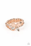 Fetching Flutter - Rose Gold ~ Paparazzi Ring - Glitzygals5dollarbling Paparazzi Boutique 