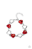 Sentimental Sweethearts - Red ~ Paparazzi Bracelet - Glitzygals5dollarbling Paparazzi Boutique 
