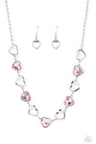 Contemporary Cupid - Pink ~ Paparazzi Necklace - Glitzygals5dollarbling Paparazzi Boutique 