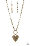Brotherly Love - Brass ~ Paparazzi Necklace - Glitzygals5dollarbling Paparazzi Boutique 