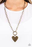 Brotherly Love - Brass ~ Paparazzi Necklace - Glitzygals5dollarbling Paparazzi Boutique 