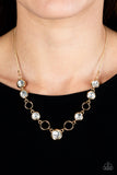 Elegantly Elite - Gold ~ Paparazzi Necklace - Glitzygals5dollarbling Paparazzi Boutique 