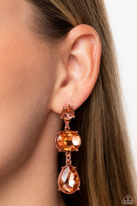Royal Appeal - Copper ~ Paparazzi Earrings - Glitzygals5dollarbling Paparazzi Boutique 