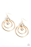 Dapperly Deluxe - Gold ~ Paparazzi Earrings - Glitzygals5dollarbling Paparazzi Boutique 