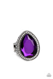 Illuminated Icon - Purple ~ Paparazzi Ring - Glitzygals5dollarbling Paparazzi Boutique 