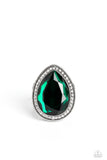 Illuminated Icon - Green ~ Paparazzi Ring - Glitzygals5dollarbling Paparazzi Boutique 