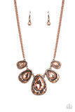 Formally Forged - Copper ~ Paparazzi Necklace - Glitzygals5dollarbling Paparazzi Boutique 