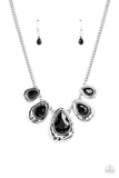 Formally Forged - Black ~ Paparazzi Necklace - Glitzygals5dollarbling Paparazzi Boutique 
