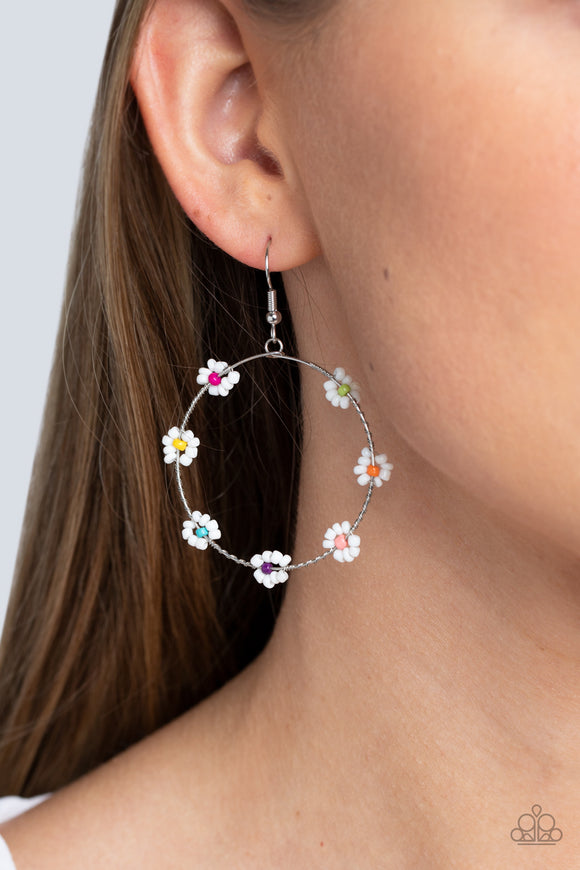 Dainty Daisies - Multi ~ Paparazzi Earrings - Glitzygals5dollarbling Paparazzi Boutique 