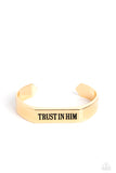 Trusting Trinket - Gold ~ Paparazzi Bracelet - Glitzygals5dollarbling Paparazzi Boutique 